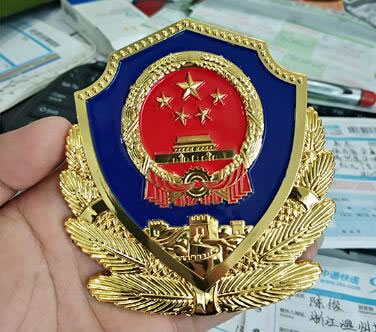 西藏贴金警徽制作
